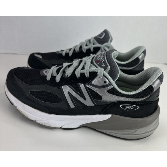New Balance 990V6 Black Suede Shoes W990BK6 Sneakers Women’s Size 9 B USA Made - Picture 10 of 16
